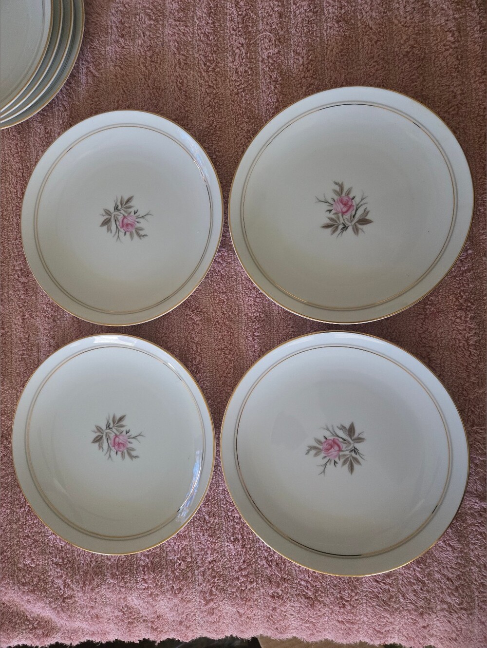 Four Vintage Noritake Japan Daryl 6.5 Inch Plates. 5510